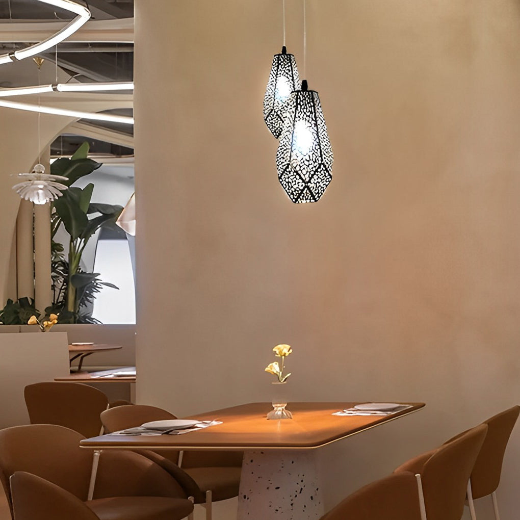 WINTHROP HOLLOW STEEL GOURD CHANDELIER