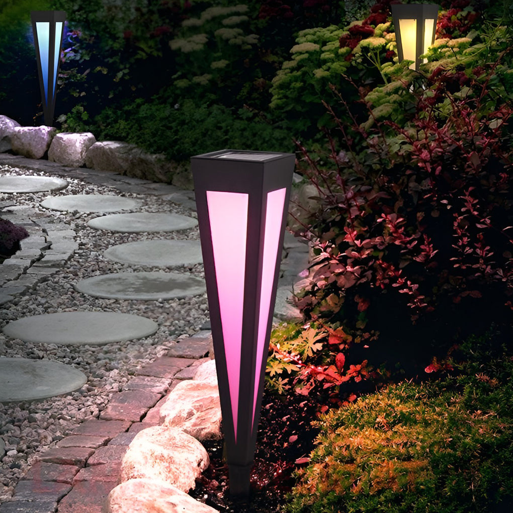 CHARLESTON SOLAR RAINBOW PATH LIGHT WITH CONICAL BASE