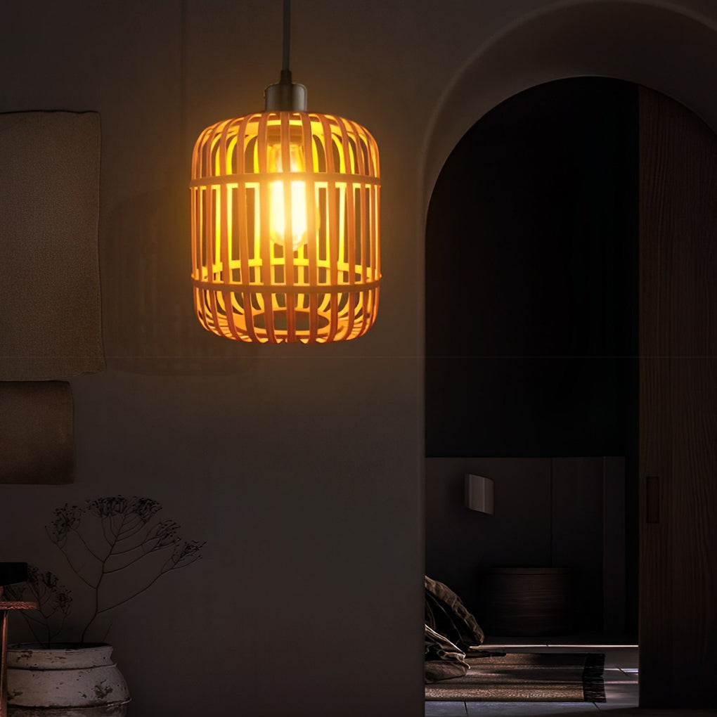 ALDERSON WOVEN RATTAN GLOBE PENDANT LIGHT