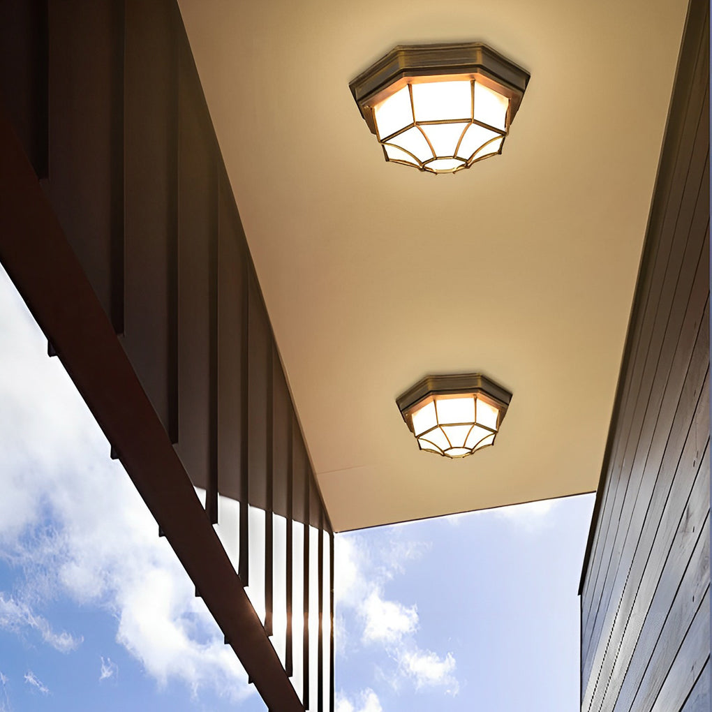 WINTERBOURNE OUTDOOR ALUMINUM LED CEILING LANTERN