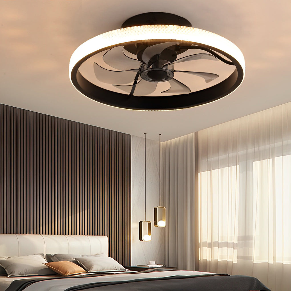 WINDSOR WHISPER MODERN BLADELESS CEILING FAN WITH REMOTE CONTROL