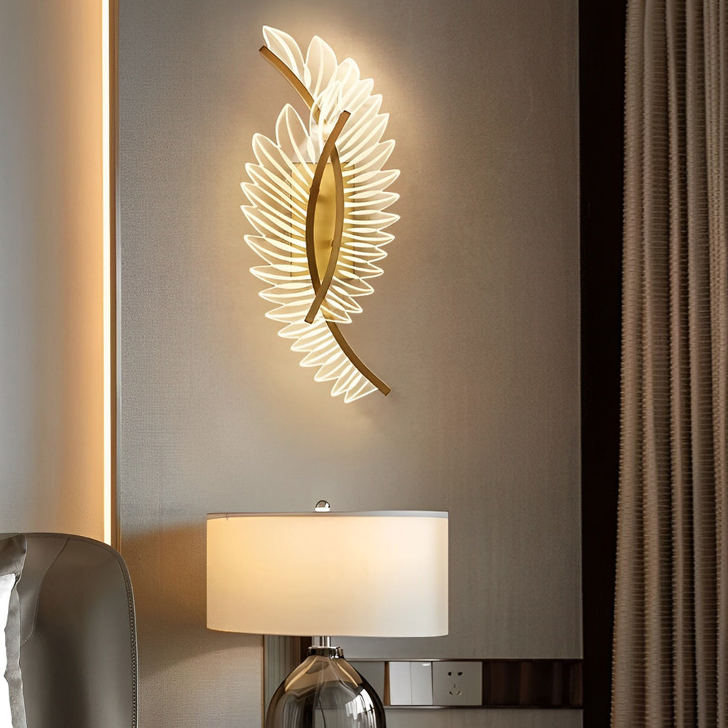 WINTHORPE ACRYLIC FOLIAGE LED DIMMABLE WALL SCONCE