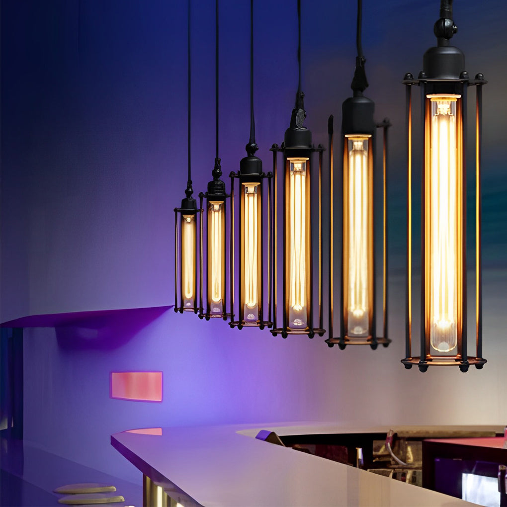 WINDSOR BLACK IRON ENERGY-EFFICIENT HANGING LIGHTING