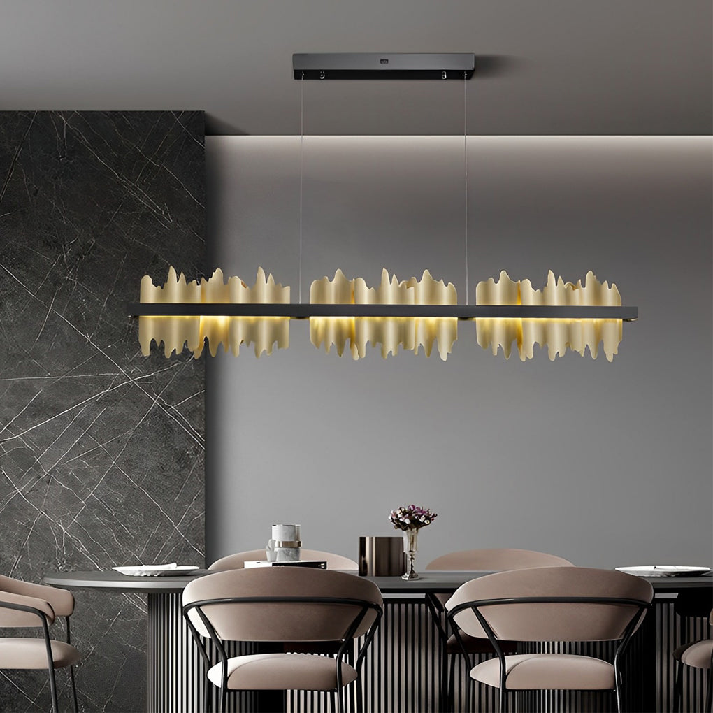 WINTERDALE MOUNTAIN RANGE LED CHANDELIER WITH CONTINUOUS DIMMING