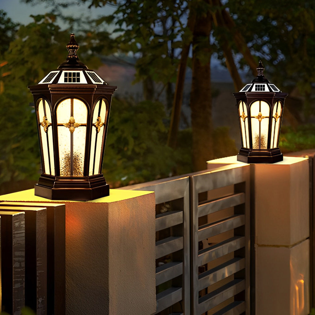 WINDSOR HARBOR SOLAR FENCE LIGHTS WITH TRIPLE DIMMING OPTIONS