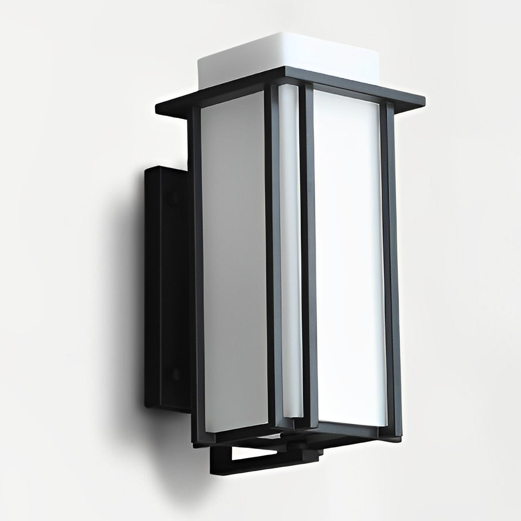 WINTHORPE SQUARE BLACK LED OUTDOOR WALL LIGHTING