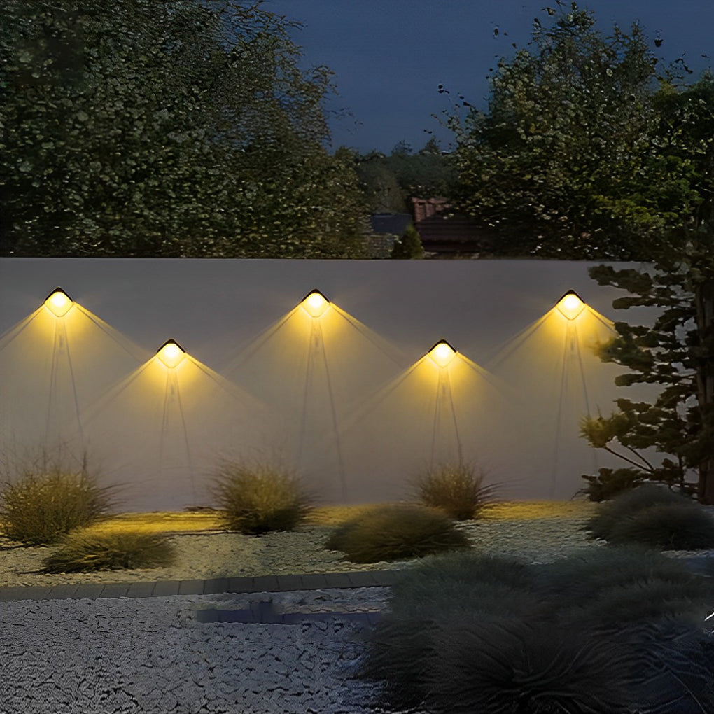 WILLOUGHBY RAINBOW SOLAR WALL GLOWER – Dual Pack of Waterproof Illumination"  
2. "HARTWELL DUSK-TO-DAWN COLOR SPLASH SOLAR LIGHTING – Set of Two Outdoor Washers