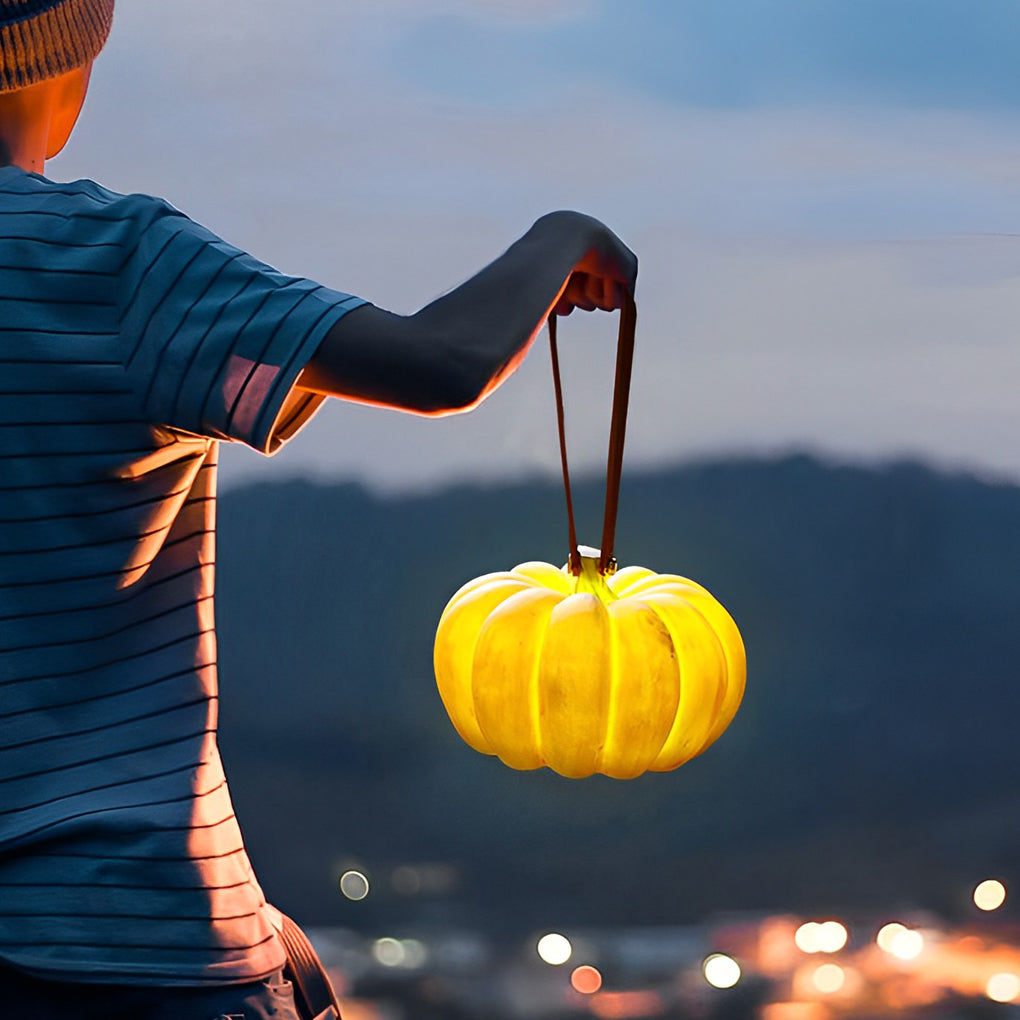 WHIMBLETON ILLUMINATED PUMPKIN GLOW ORB, USB RECHARGEABLE & WEATHERPROOF OUTDOOR LIGHT