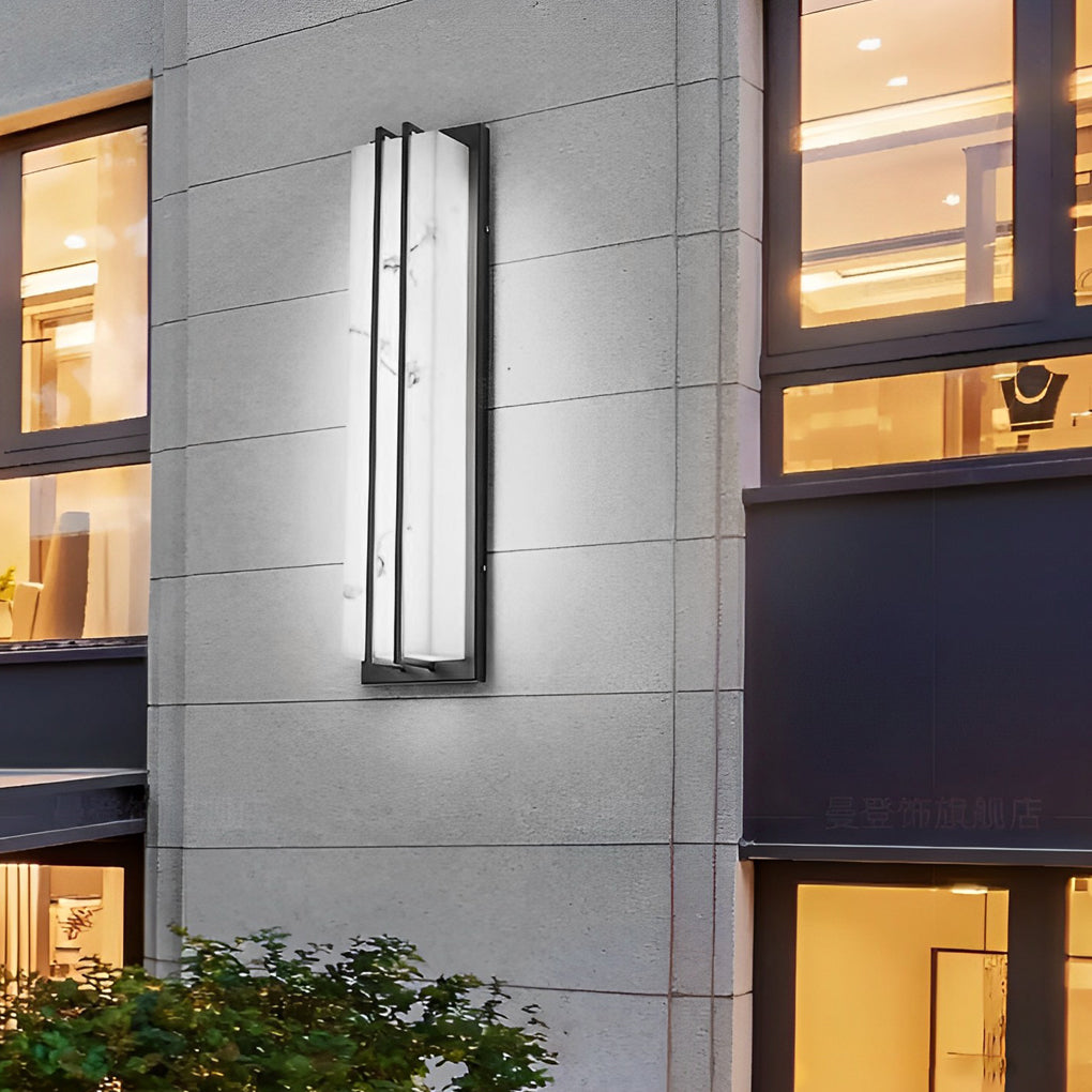 BRAMBLEWOOD RESIN SHIELD OUTDOOR LED WALL LANTERN