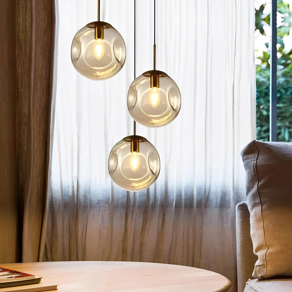 WINTHORPE MINIATURE GLASS ORB CHANDELIER