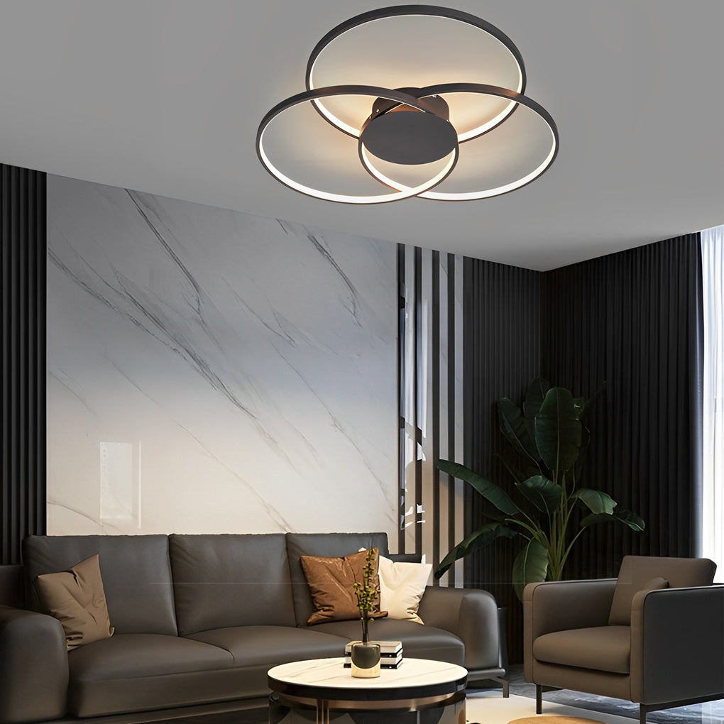 WINTHROP TRIO RING DIMMABLE METAL CEILING LANTERN