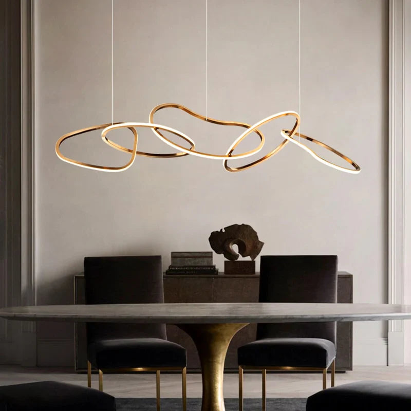 WINDSOR GLEAM IRREGULAR LINK LED CHANDELIER