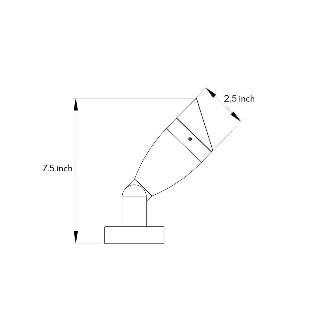 BRIGHTON WATERPROOF OUTDOOR ILLUMINATOR WITH MINIMALIST DESIGN