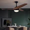 BRANDEIS 52-INCH TRIPLE BLADE LED CEILING FAN WITH REMOTE AND LIGHTING