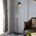 WINTHORPE 59-INCH WOODEN AND METAL ARC LED FLOOR LAMP
