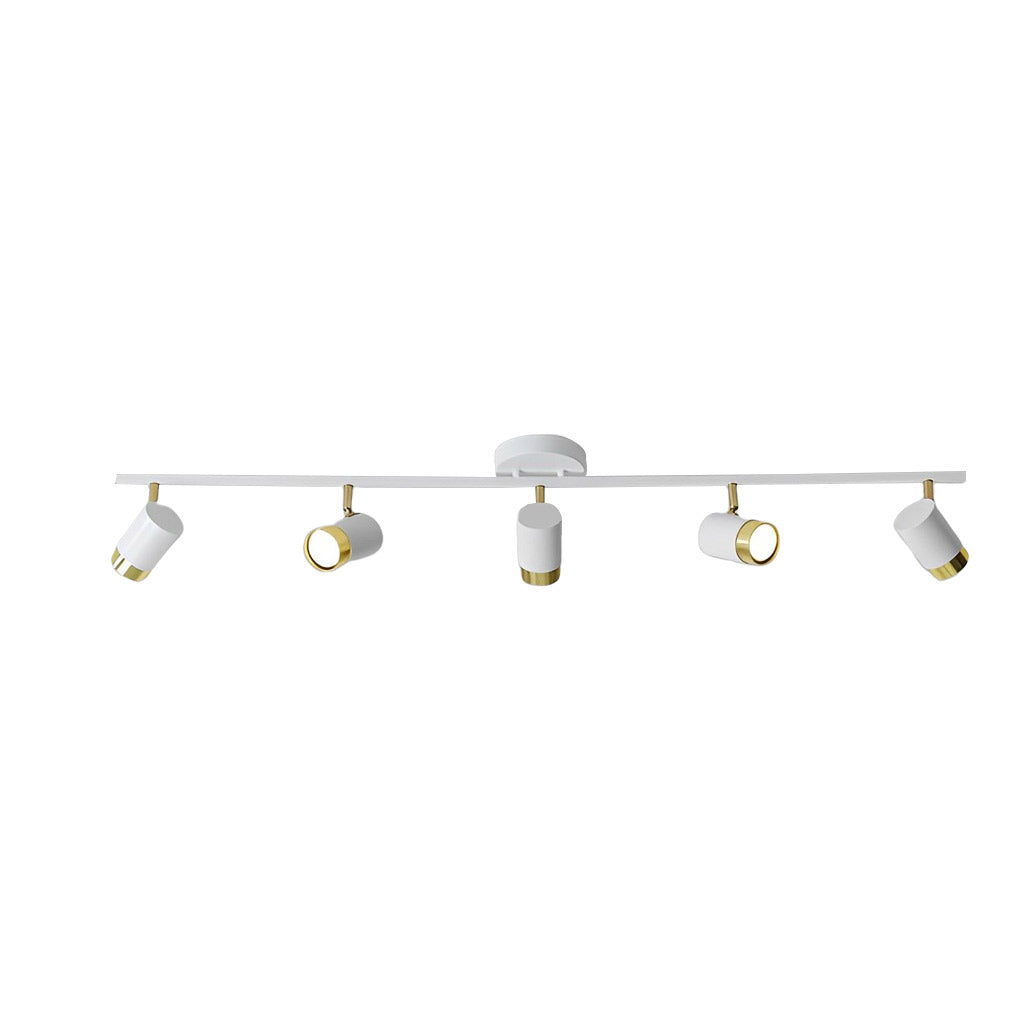 1. **WILLOUGHBY TRIO GU10 LED TRACK SPOTLIGHT** - A sophisticated three-light adjustable spotlight featuring COB technology for focused illumination.

2. **FENWICK QUAD GU10 LED TRACK LIGHT** - A refined four-light surface-mounted spotlight designed for v