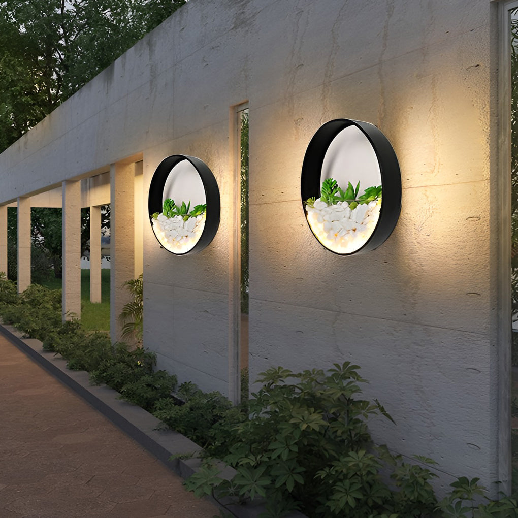 WINDSOR GARDEN ORB LED WALL LANTERN