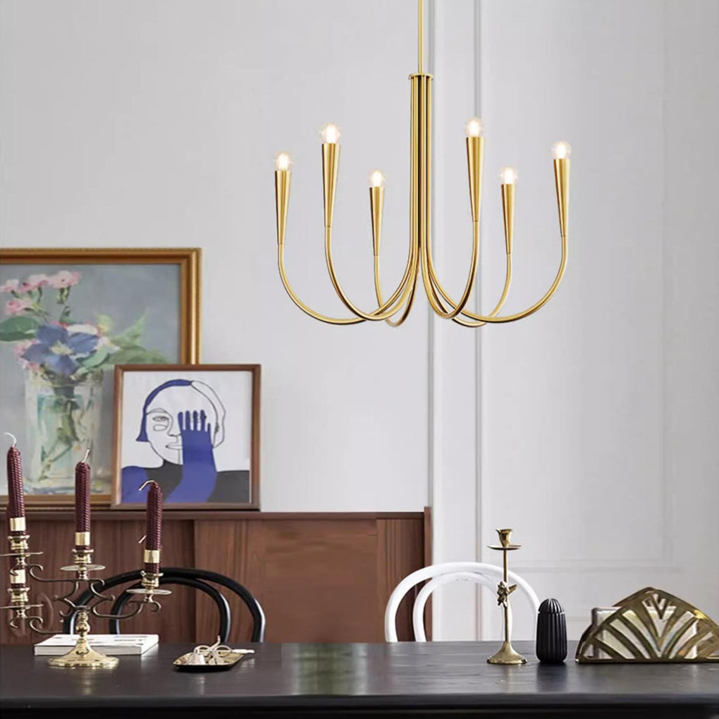 BELMONT FRENCH CANDLELIGHT 6/9-BULB DIMMABLE CHANDELIER