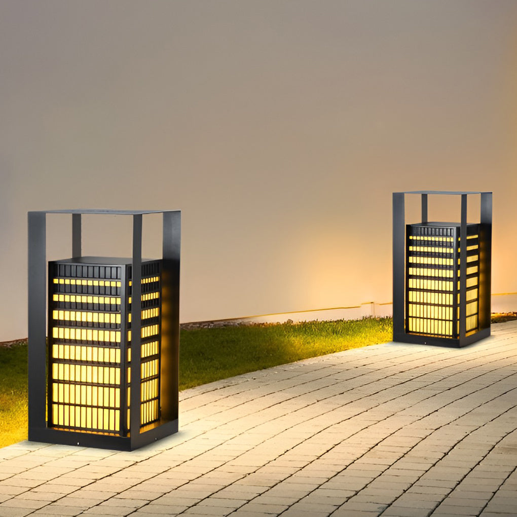 RAVENDALE GEOMETRIC OUTDOOR PATH LIGHTING LANTERN