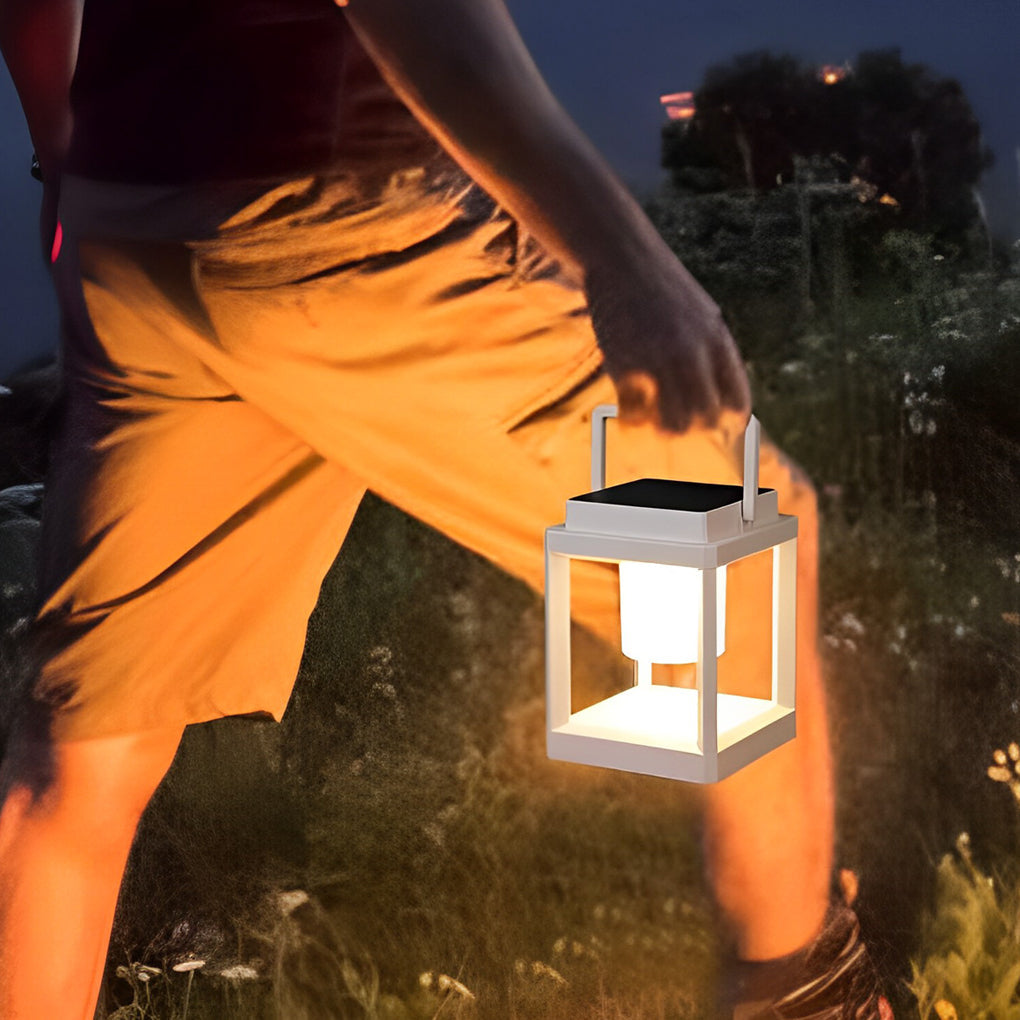 WINCHESTER SOLAR CHARGED OUTDOOR LANTERN WITH WATERPROOF DESIGN