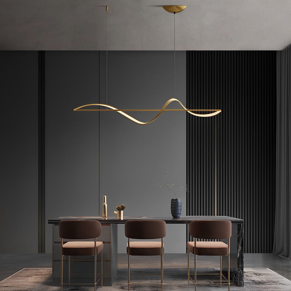WINTHORPE WAVING STRIP LED CHANDELIER