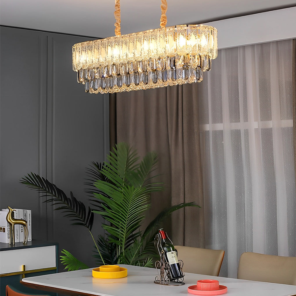 WINTHORPE CRYSTAL CIRCLE DIMMER CHANDELIER