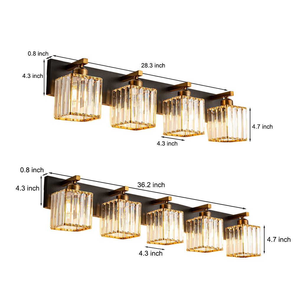 WINCHESTER QUADRA CRYSTAL ILLUMINATOR WALL SCONCE