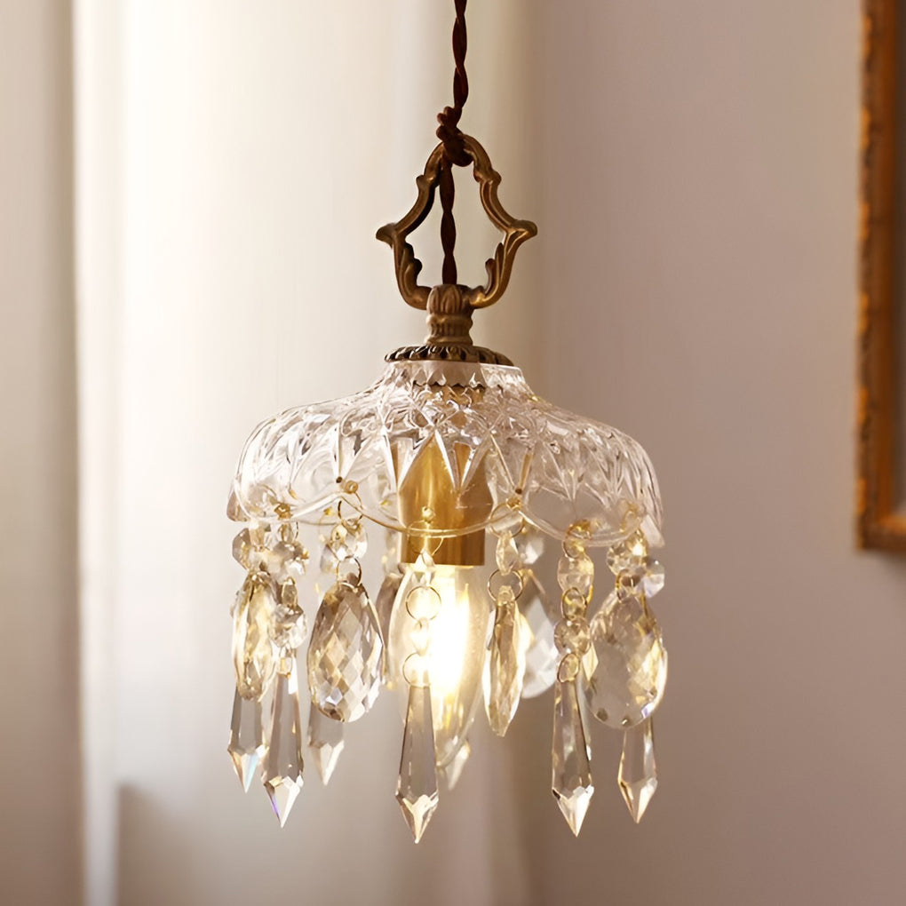 WINTHORPE CRYSTAL GLOBE HANGING LANTERN