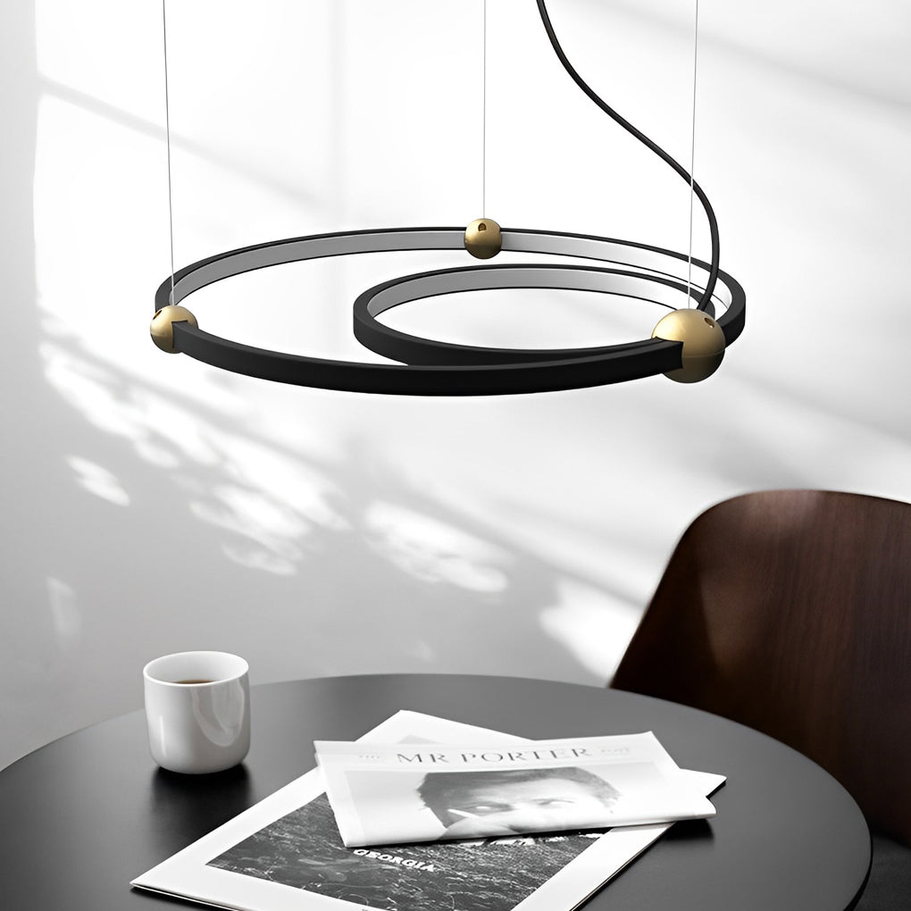 WHITBY CIRCULAR METAL ART CHANDELIER