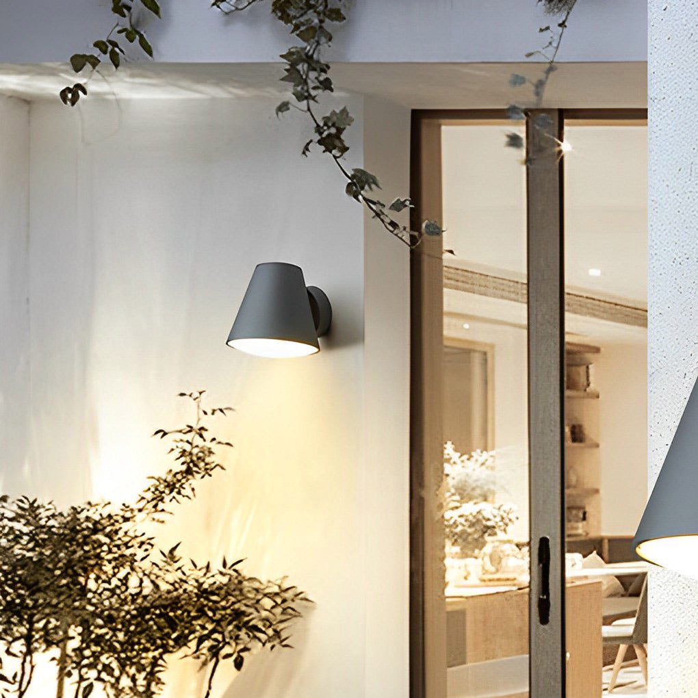 WINDSOR CONICAL LED OUTDOOR SCONCE WITH WATER-RESISTANT FINISH