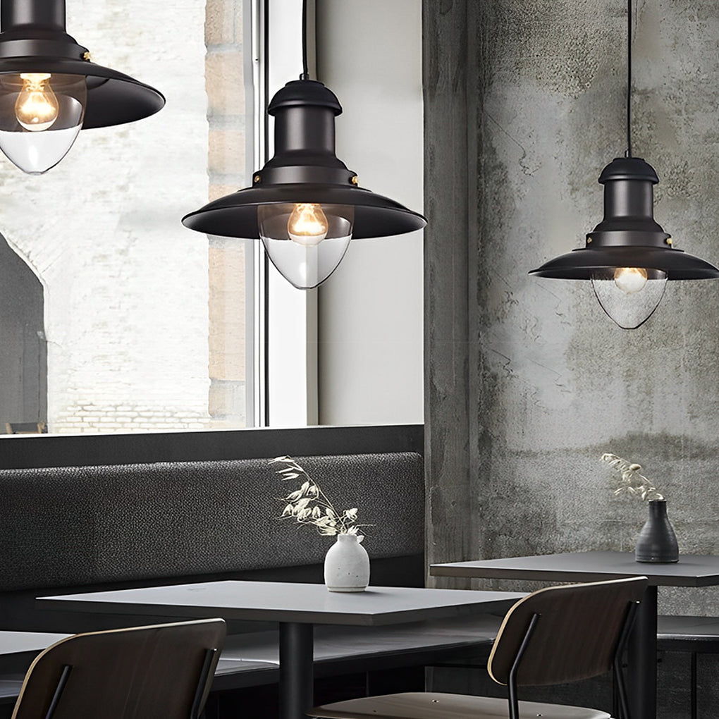 WINTHROP INDUSTRIAL ROUND METAL CEILING LIGHT