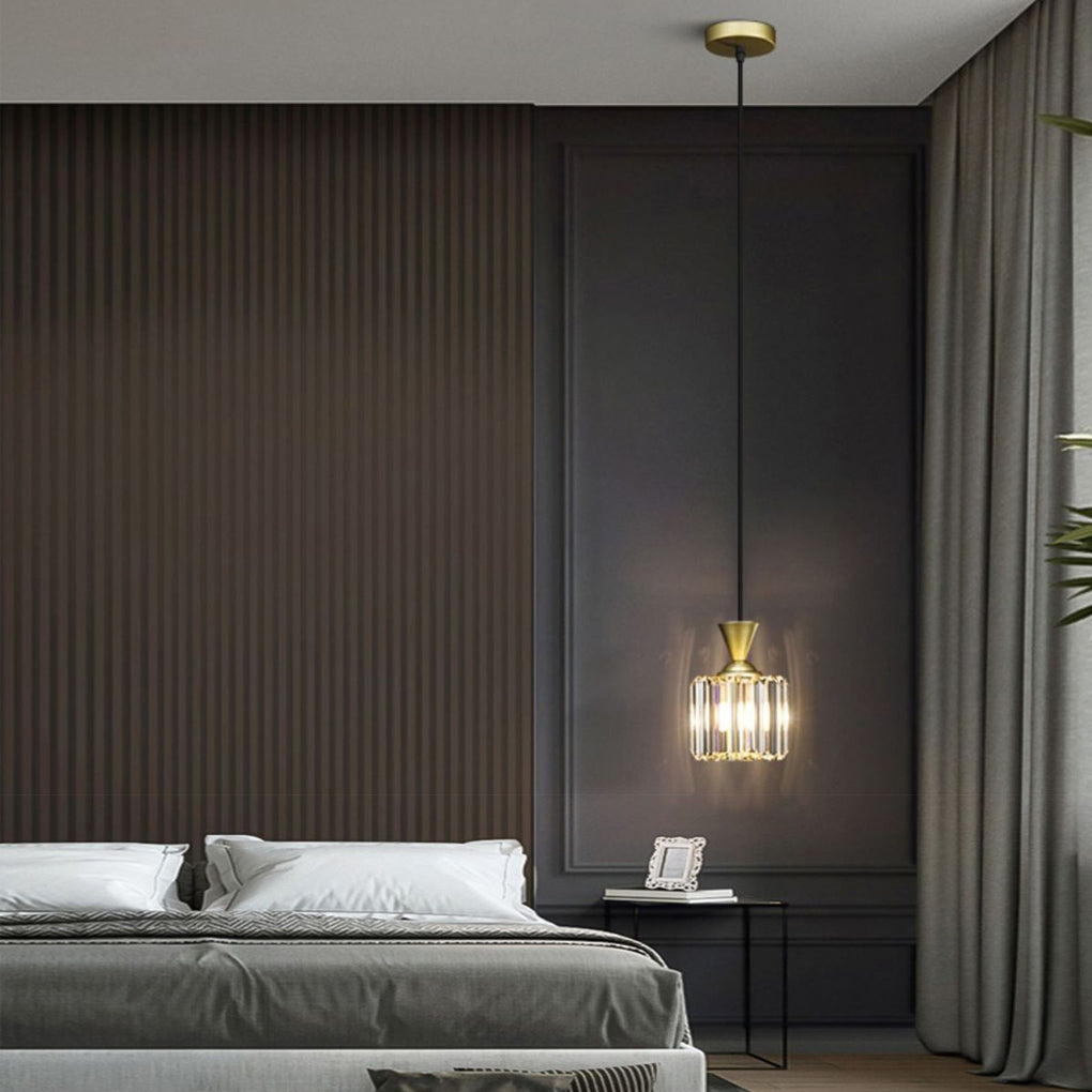 WINTHROP METAL CRYSTAL TRILOGY PENDANT LIGHT