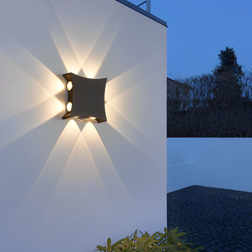 WINCHESTER QUADRA-SCOPE OUTDOOR LED WALL LUMINAIRE, 8W 4W 19W 6W, WATERPROOF