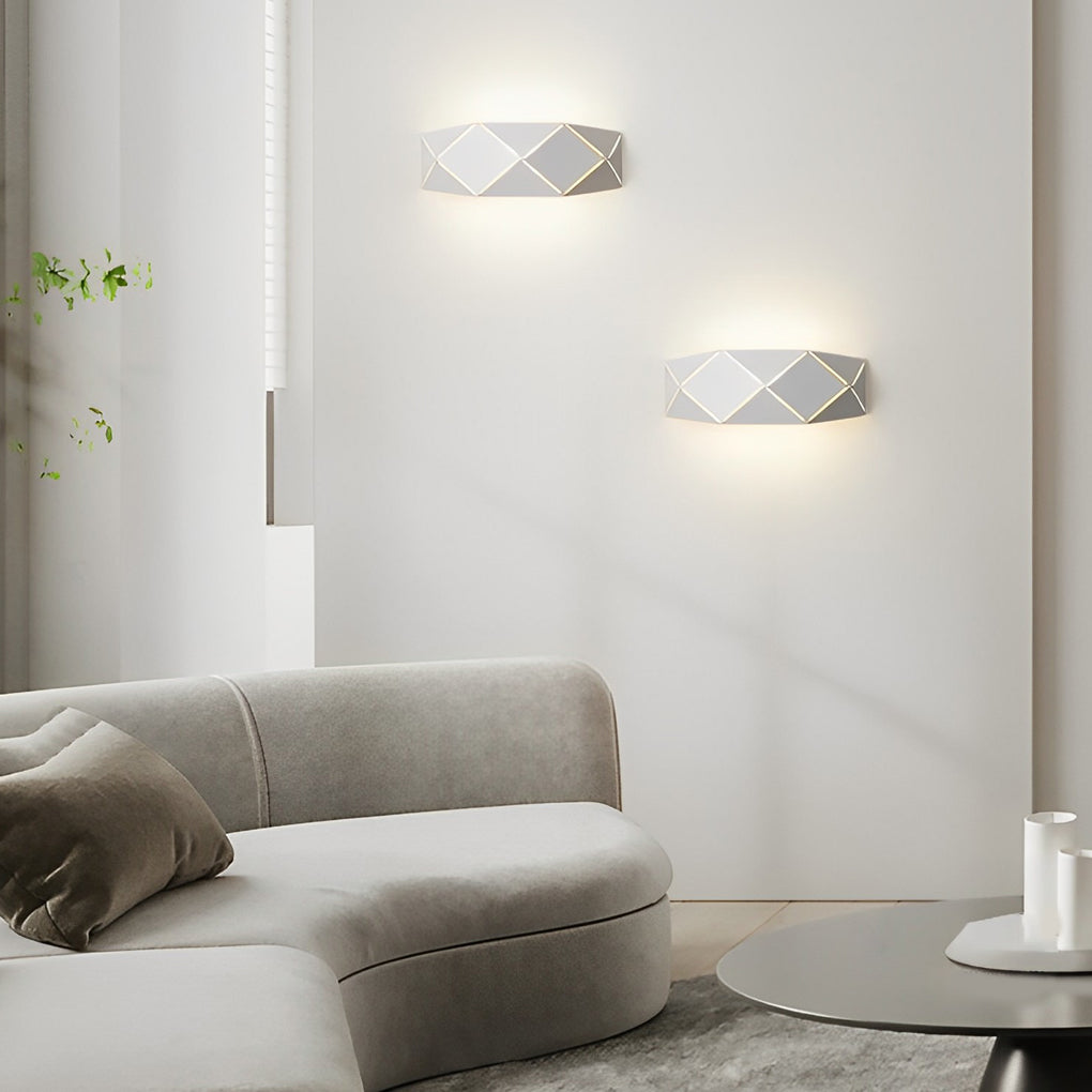 WINTHROP MODERN GEOMETRIC IRON AND ACRYLIC WALL SCONCE