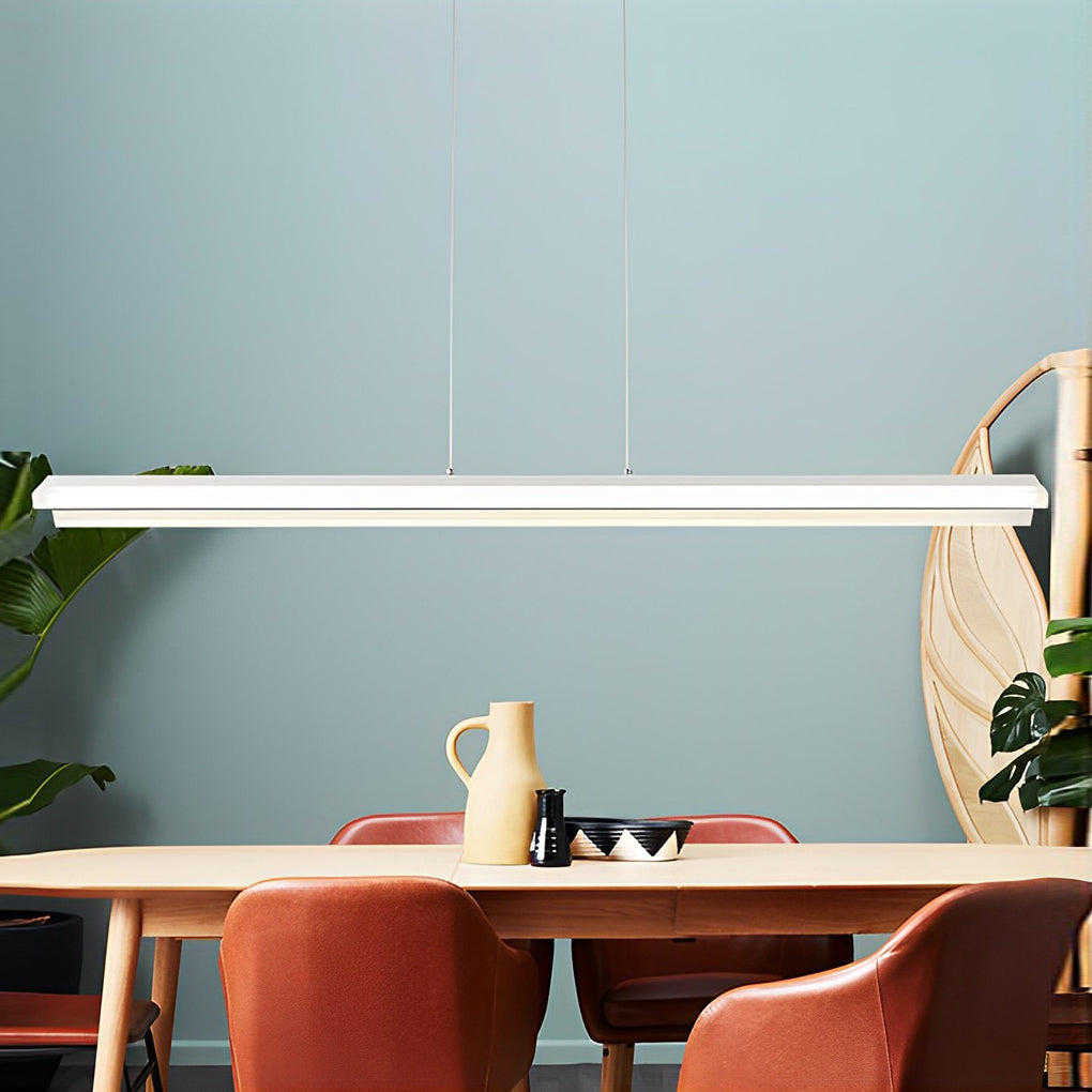 WHITBY METAL STRIP PENDANT LIGHTING - NEUTRAL TONE LED ILLUMINATION