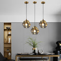 WHITBY GLASS AND METAL NORDIC ISLAND PENDANT