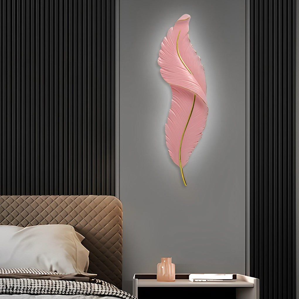 WINDSOR PLUME WHITE LED WALL SCONCE