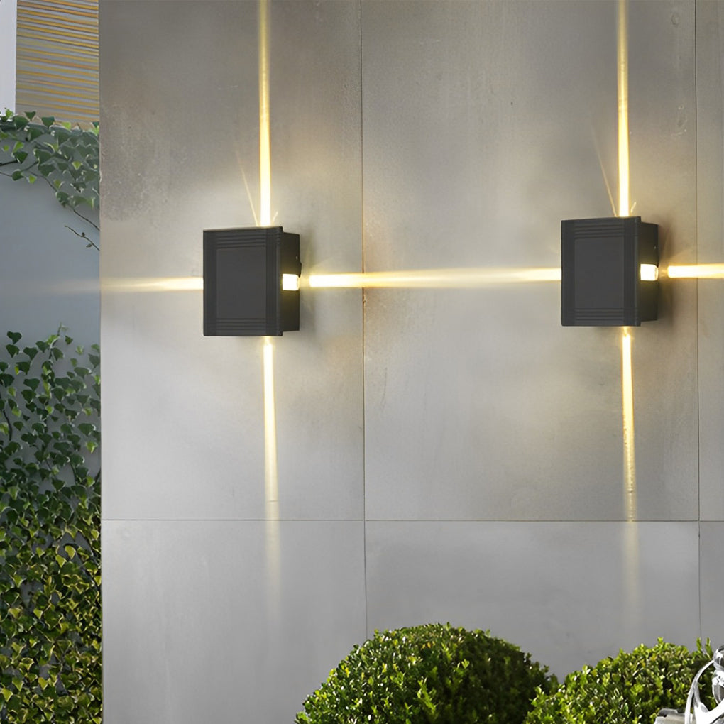 WINDSOR CIRCLE STARBURST 12W WATER-RESISTANT WALL SCONCE