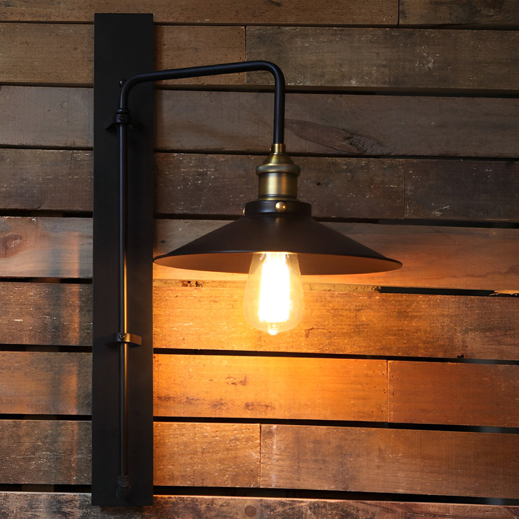 RAVENWOOD VINTAGE STEEL WALL SCONCE WITH ADJUSTABLE ARM
