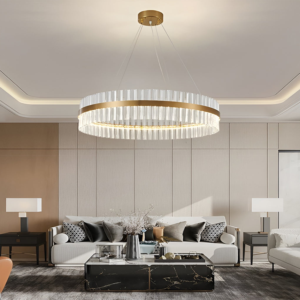 CHARLESTON CRYSTAL DOME LED CHANDELIER WITH DIMMING FEATURE