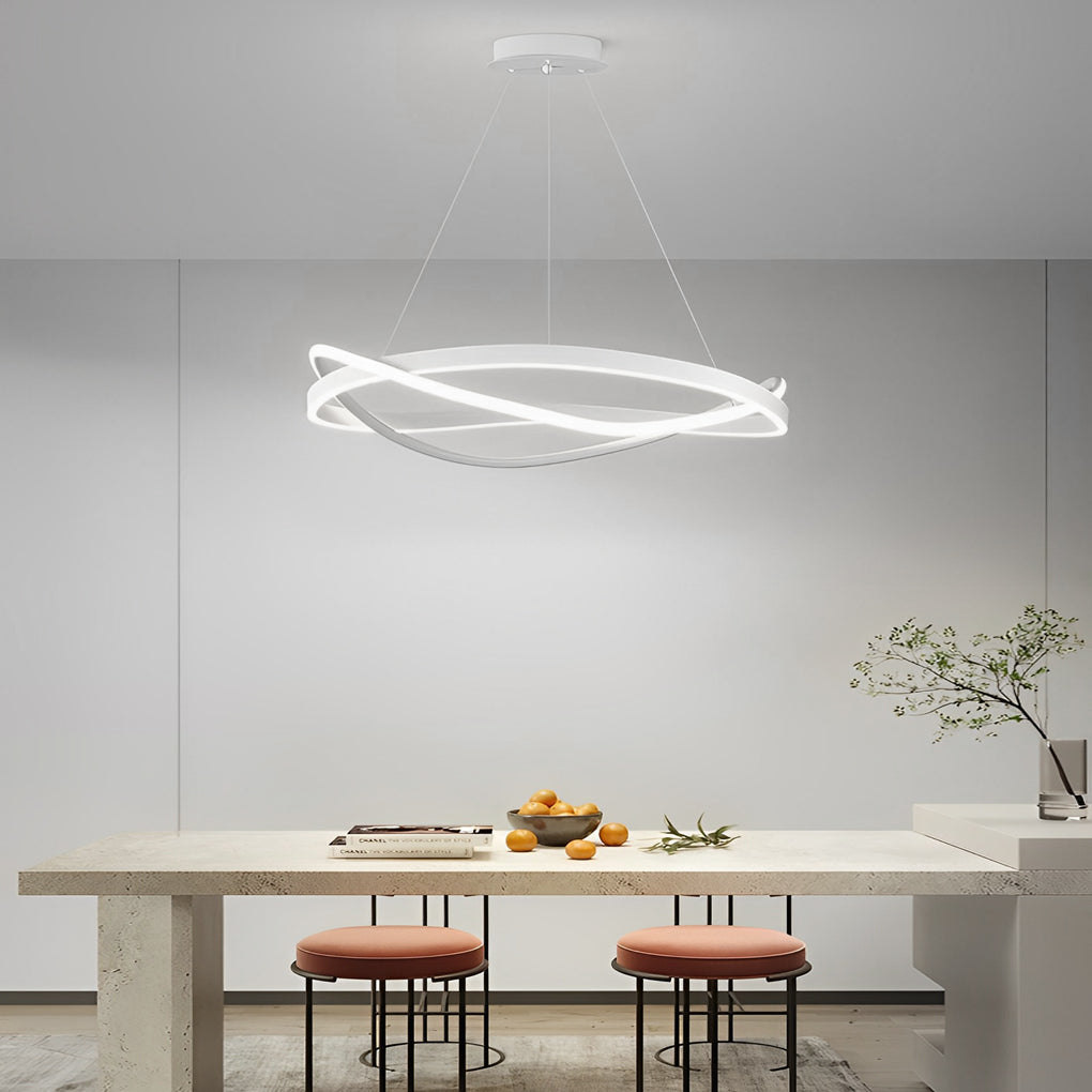 WHITBY CIRCULAR DIMMER CHANDELIER WITH THREE LIGHT SETTINGS