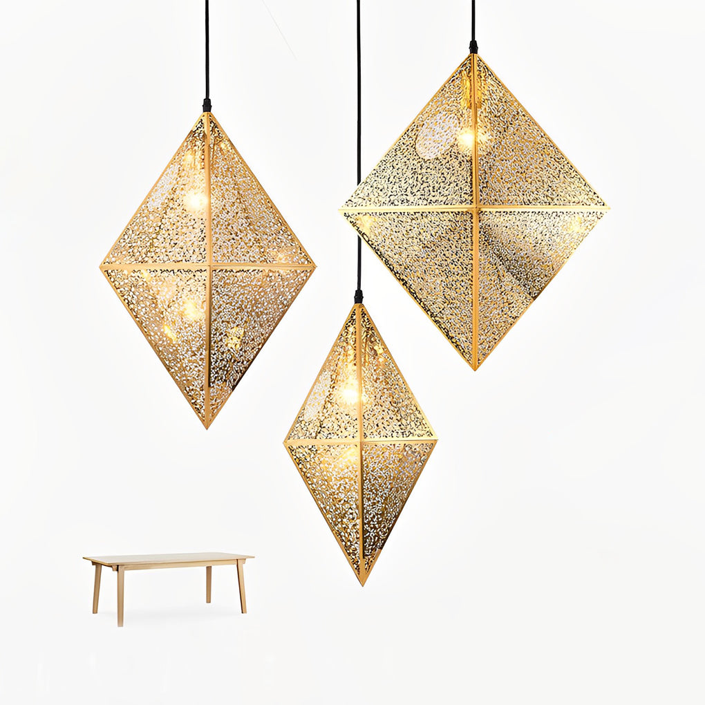 WINCHESTER POLYGONAL METAL ART CHANDELIER
