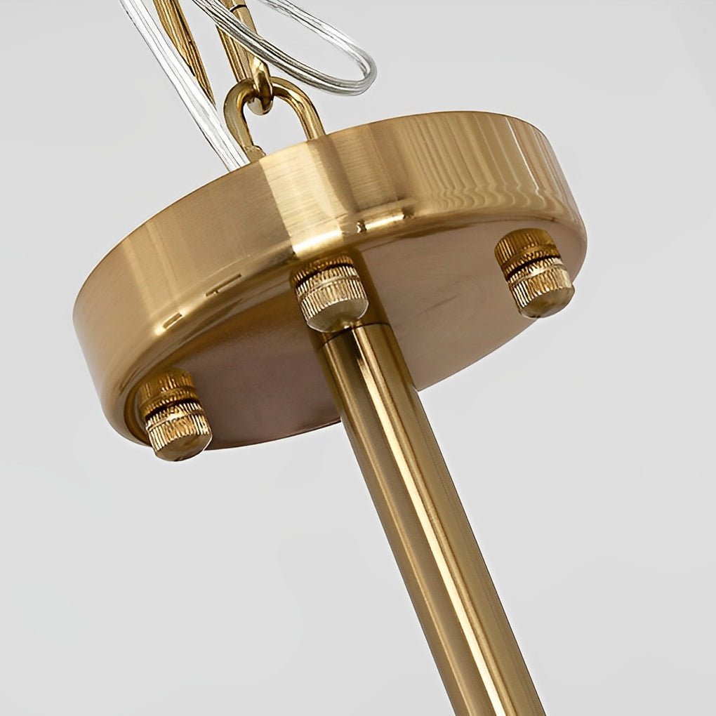 VERDANT VISTA TRIFOLD GLASS CHANDELIER
