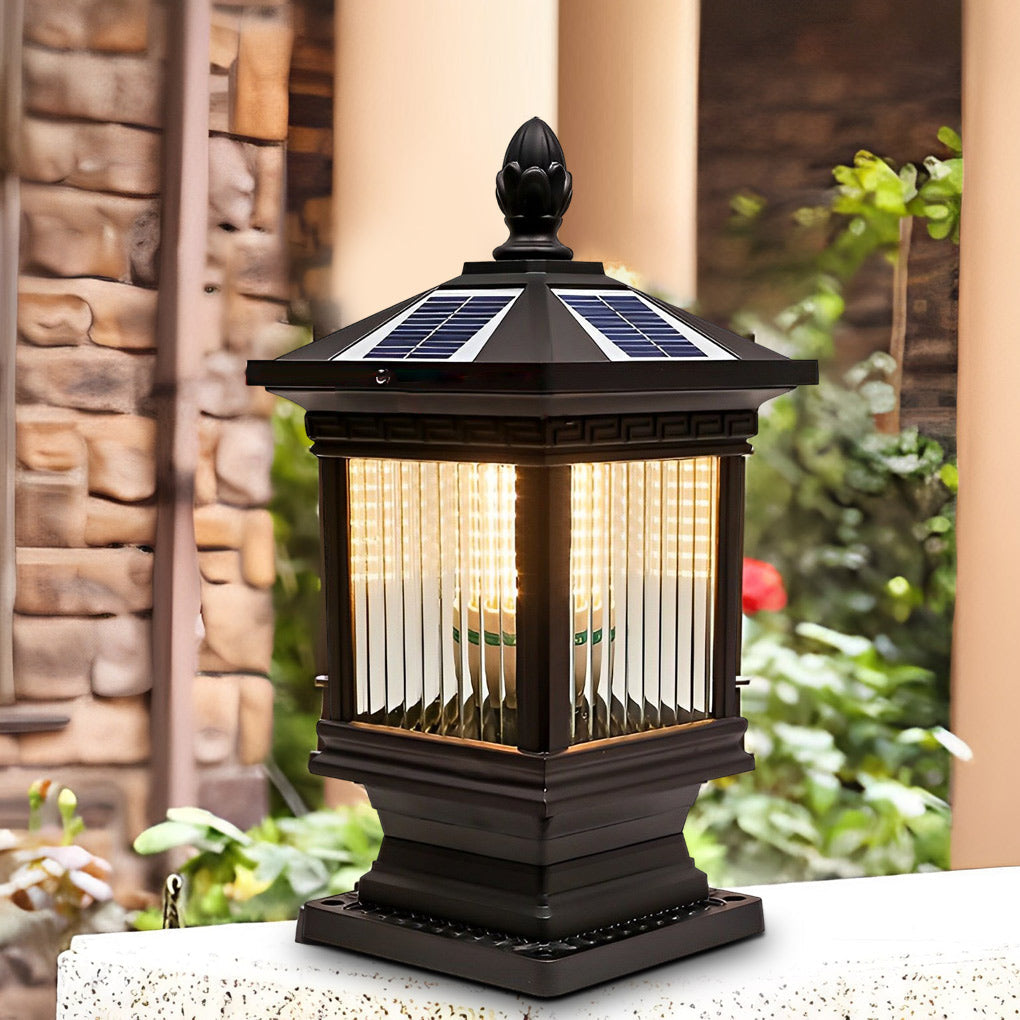 WINDSOR RUSTIC SOLAR FENCE POST ILLUMINATOR