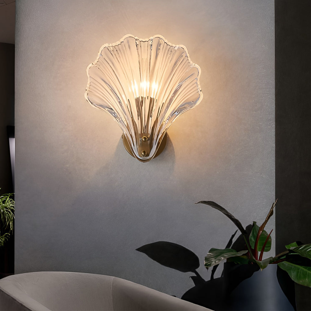 WINTHORPE FANNED GLASS TRIO DIMMER WALL LIGHT