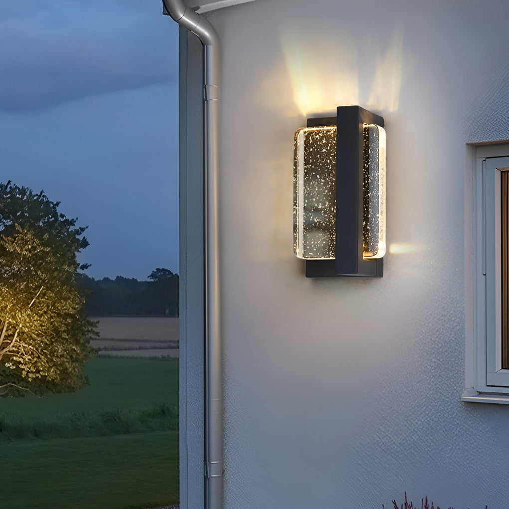 WINDSOR CRYSTAL RAINWATER OUTDOOR SCONCE