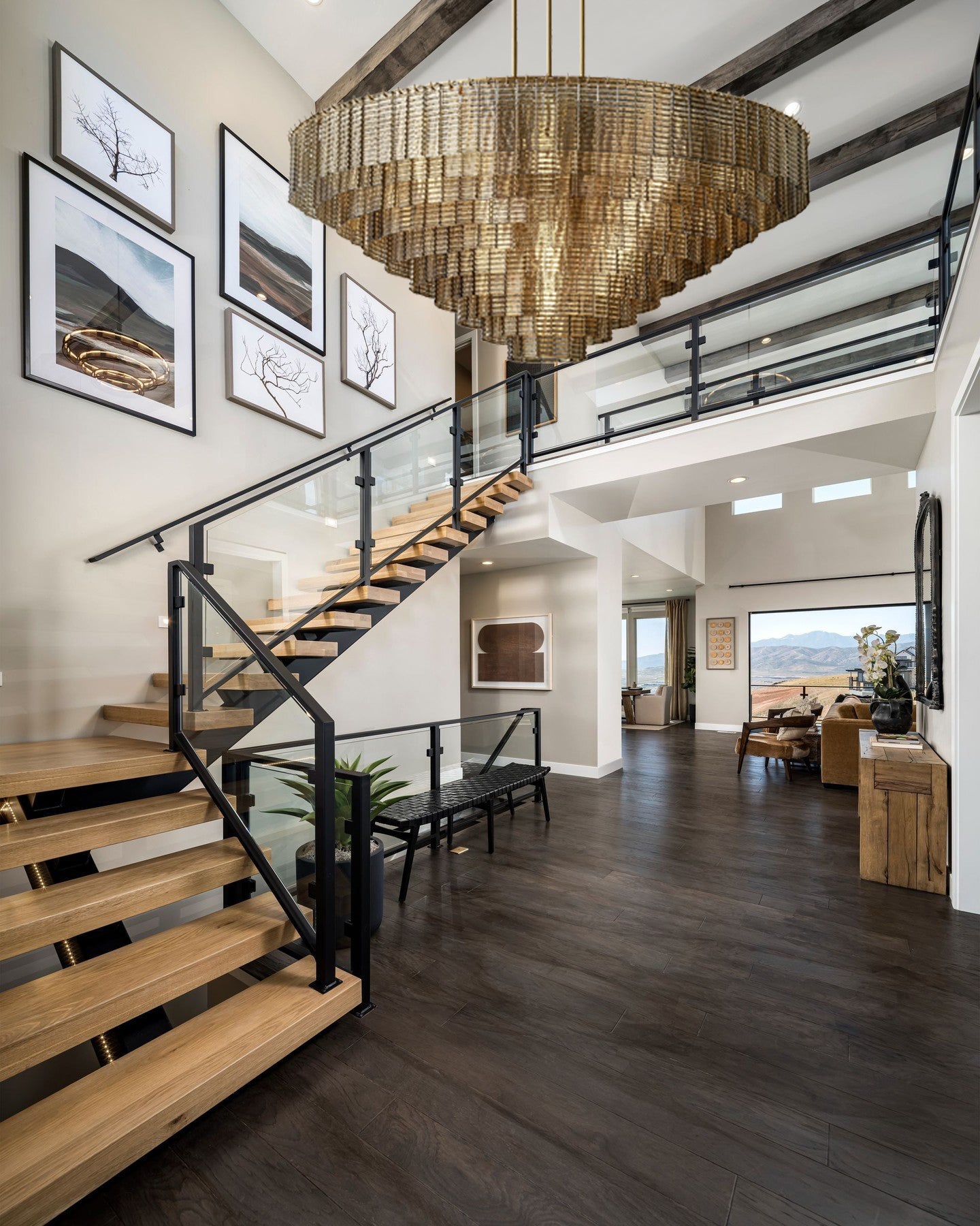 VITRINA SMOKED CRYSTAL ORB CHANDELIER