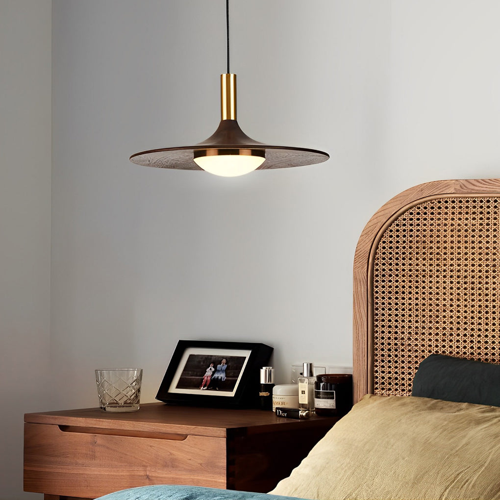 ASTRA LUMINA UFO WOODEN PENDANT LIGHT