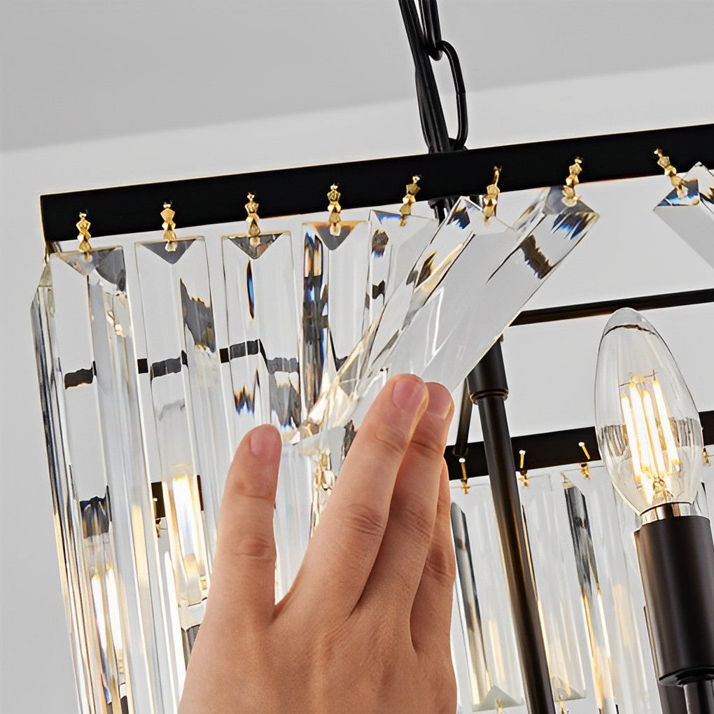WINDSOR CRYSTAL TRIMMED LED TRIPLE DIMMER CHANDELIER