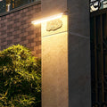 WINCHESTER SOLAR-POWERED RECTANGULAR LED WALL LANTERN